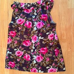 Floral Pink and Brown Women's Skirt